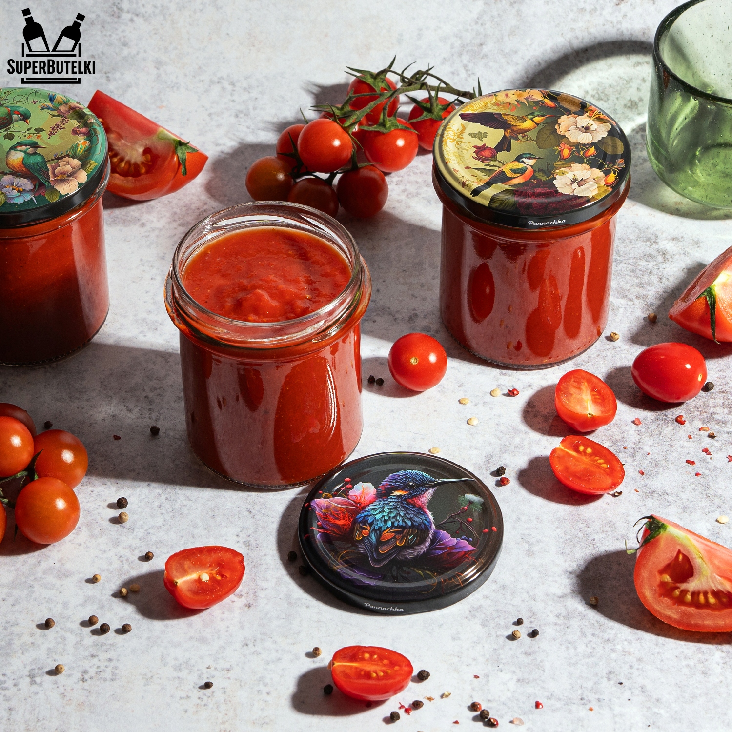 10 SZTUK ZAKRĘTKI NA SŁOIKI FI 82 MM WIECZKA DO SŁOIKÓW NA PRZETWORY PTAKI Rodzaj wieczko