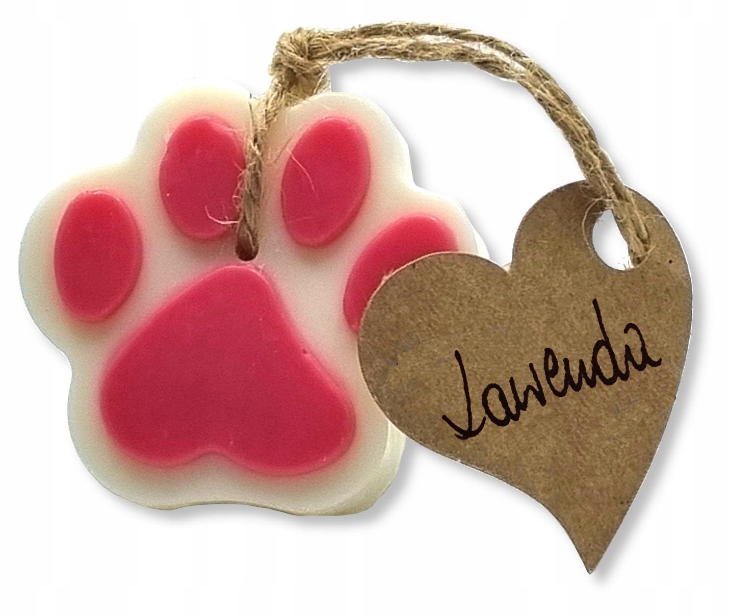 

Podziękowanie dla gości zawieszka z wosku Lawenda