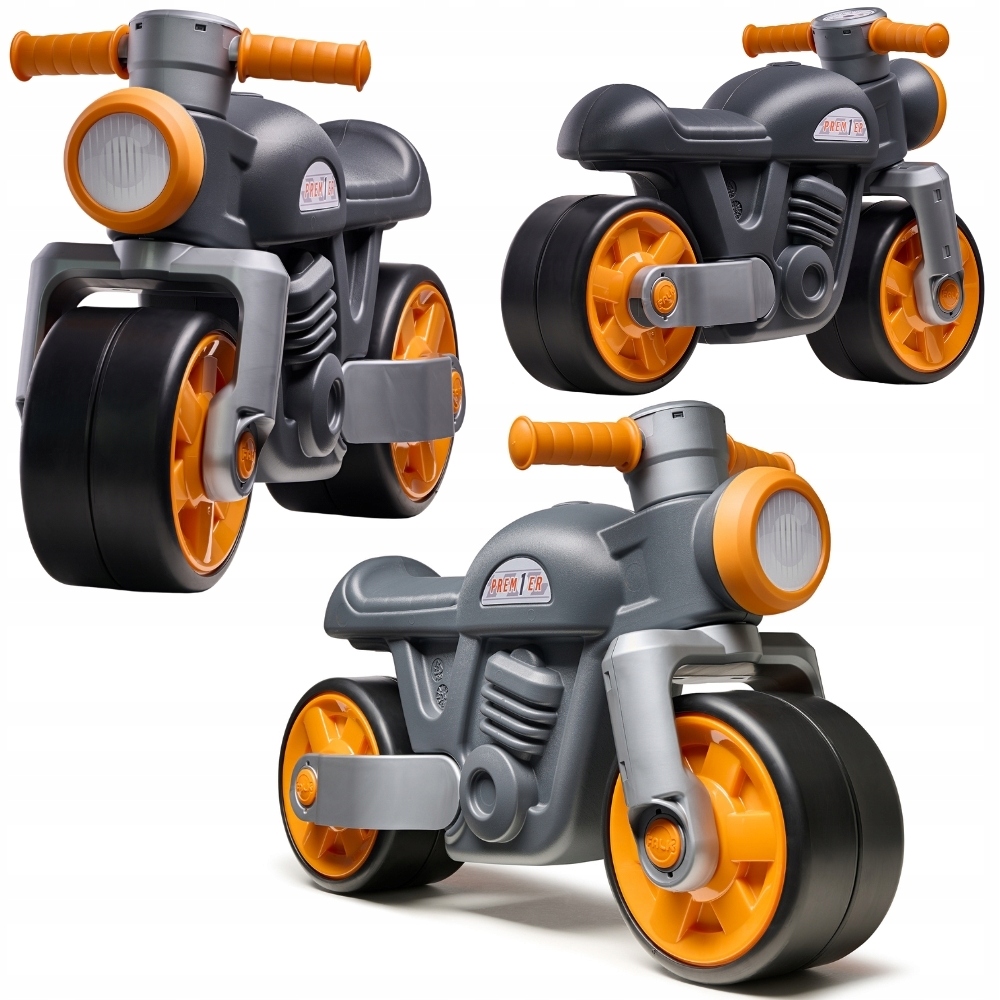 Falk Jeździk Motorek Biegowy Odpychacz Czarny Ciche Koła 12M+