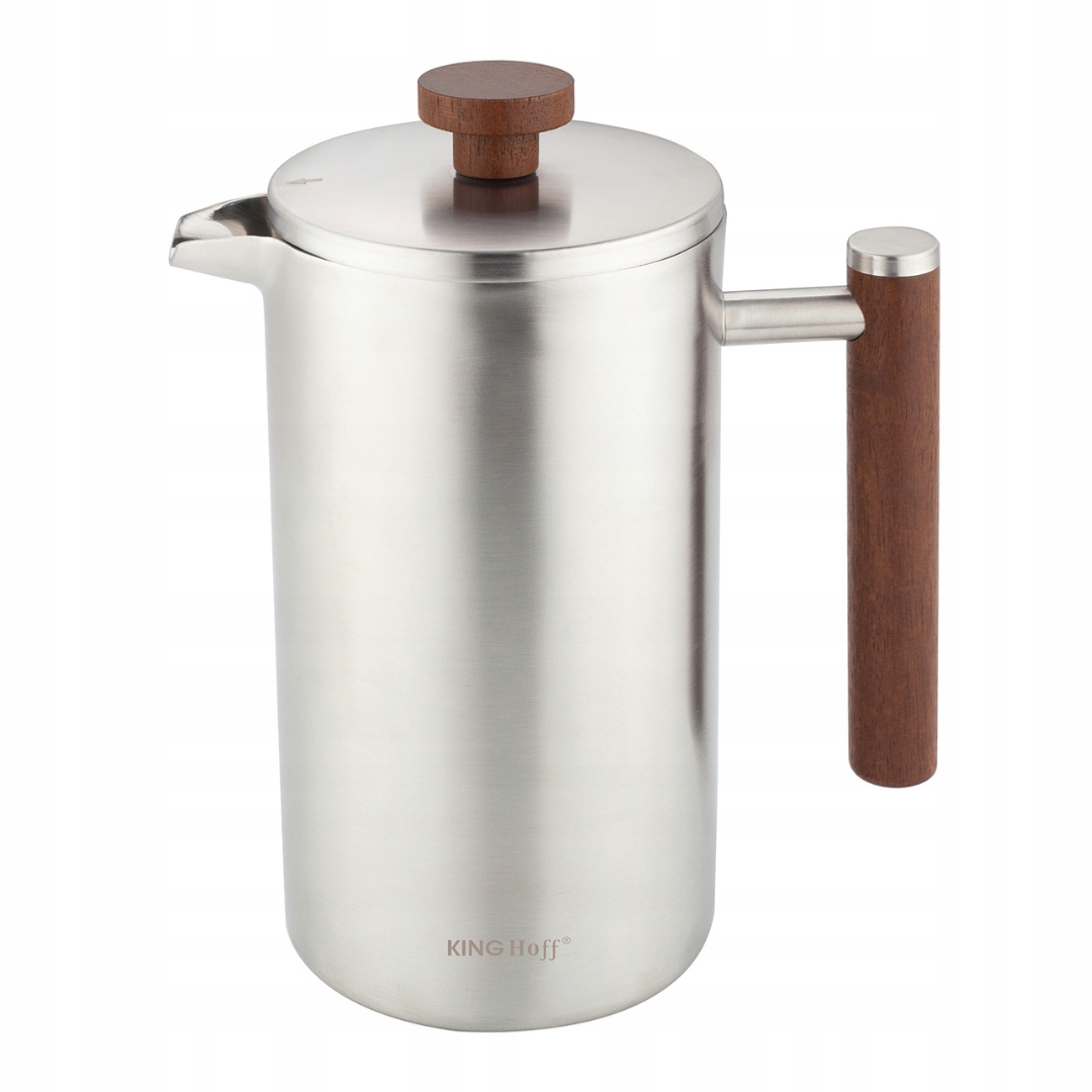 Pístový kávovar/French press, nerezová ocel 1.0l, KH-1995 Kinghoff