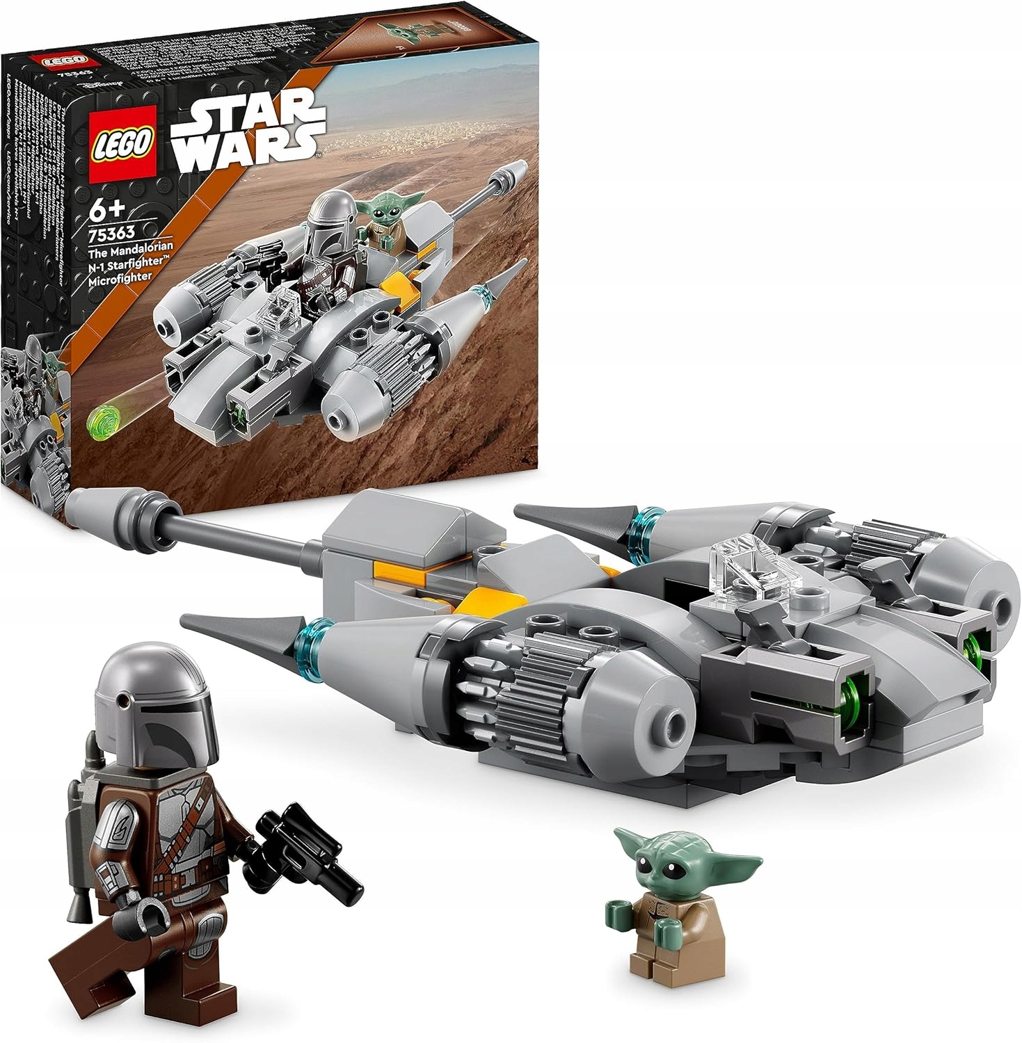 Lego 75363 Star Wars N-1 Mandalorian Starfighter v mikroměřítku