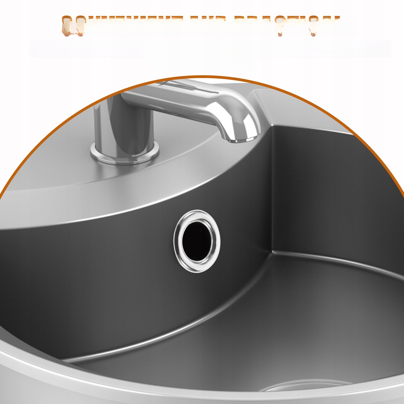 PLASTIKOWY PIERŚCIEŃ PRZELEWU DO ZLEWU OSŁONA ODPŁYWU