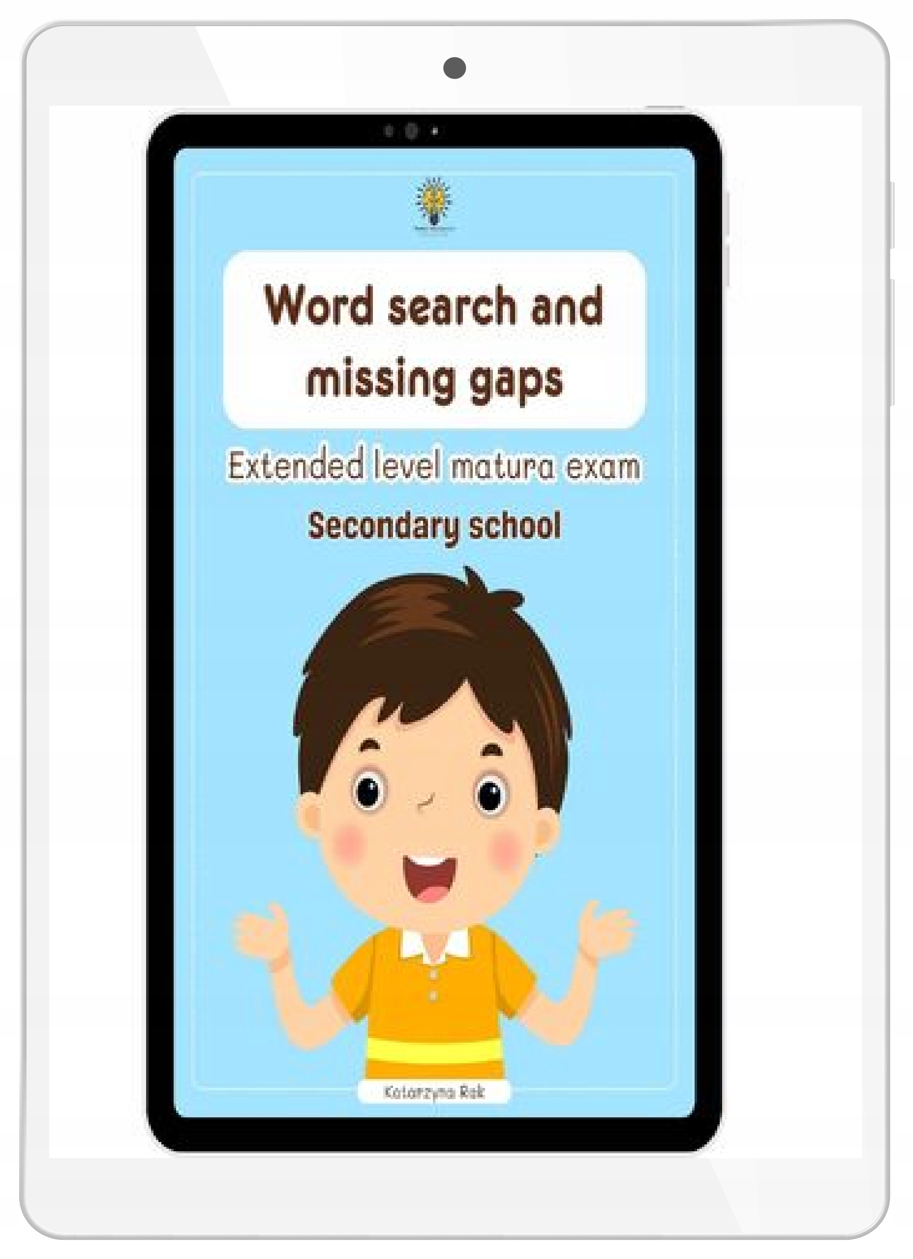 Word search and missing gaps. Secondary school. Extended level matura exam