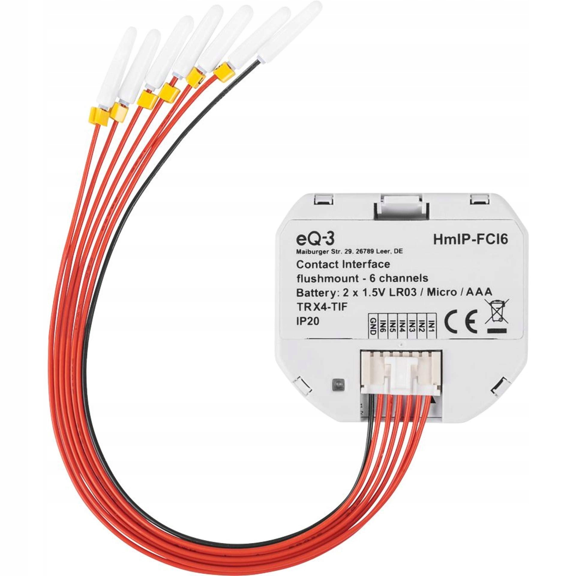 Homematic Ip Smart Home HMIP-FCI6 podomítkové kontaktní rozhraní 6-násobné