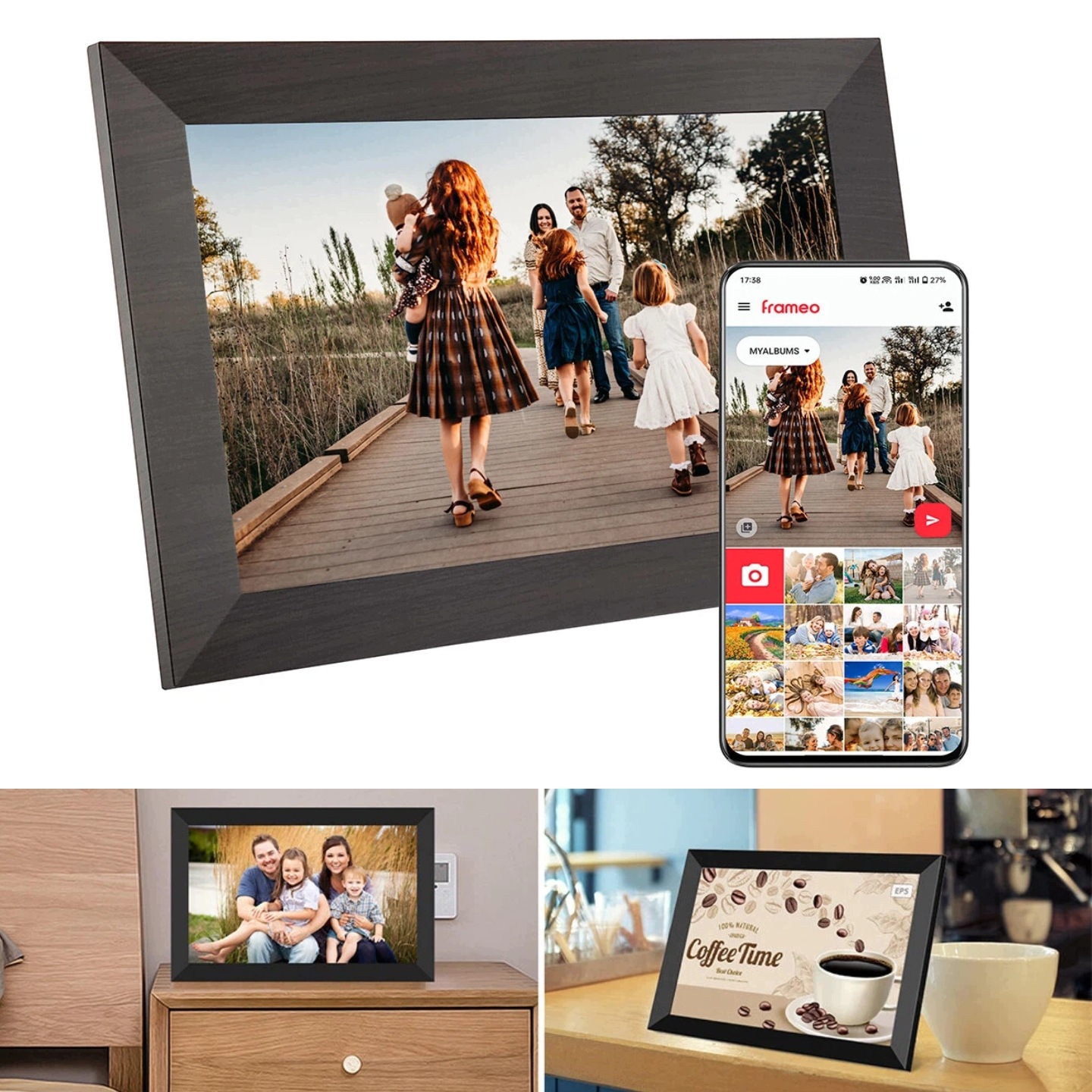 Digitální Rámeček Wifi Digitální Rámeček Na Fotografie Usb Konektor