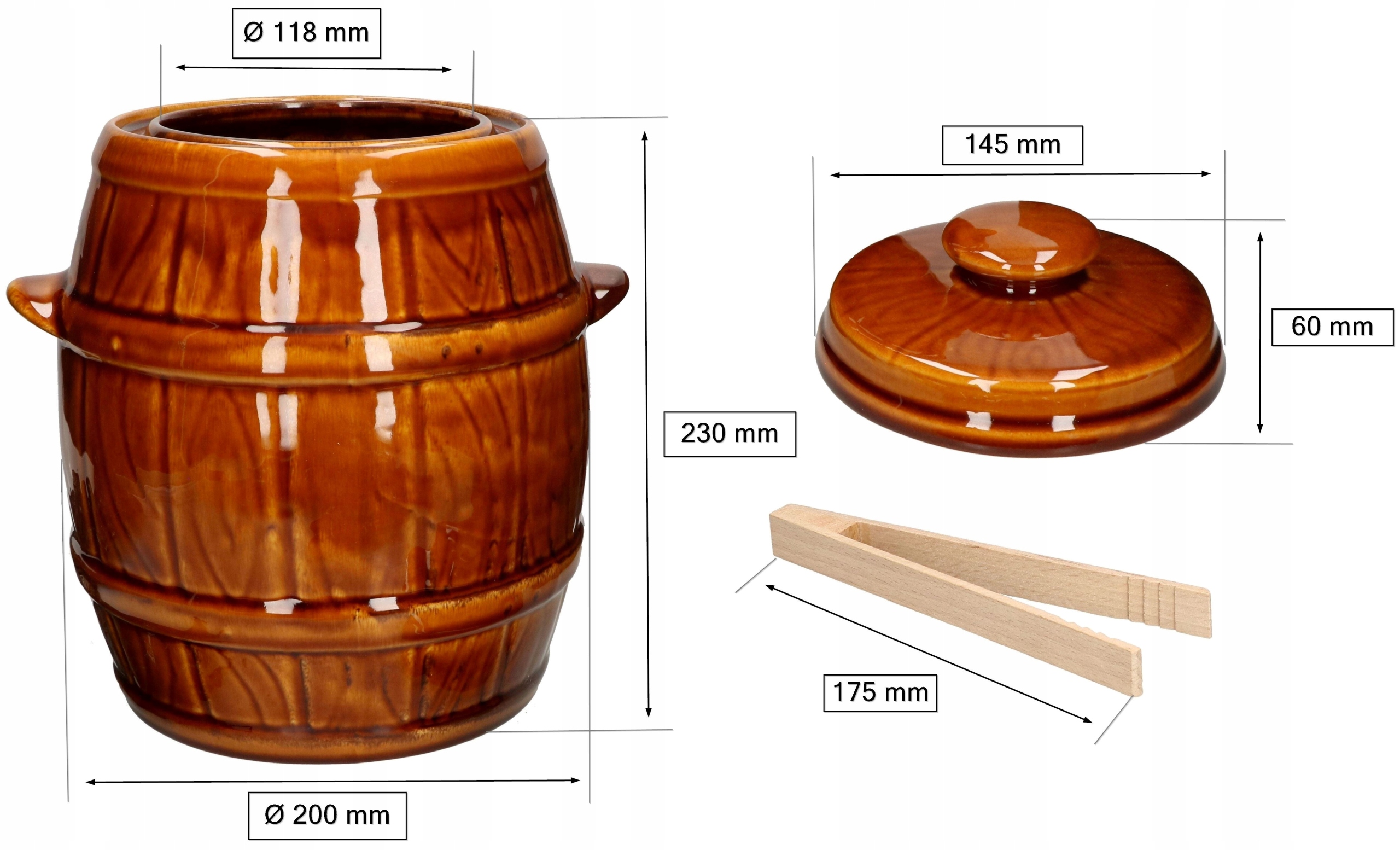 BECZKA KAMIONKOWA Z KOŁNIERZEM 5L DO KISZENIA Kod producenta J469