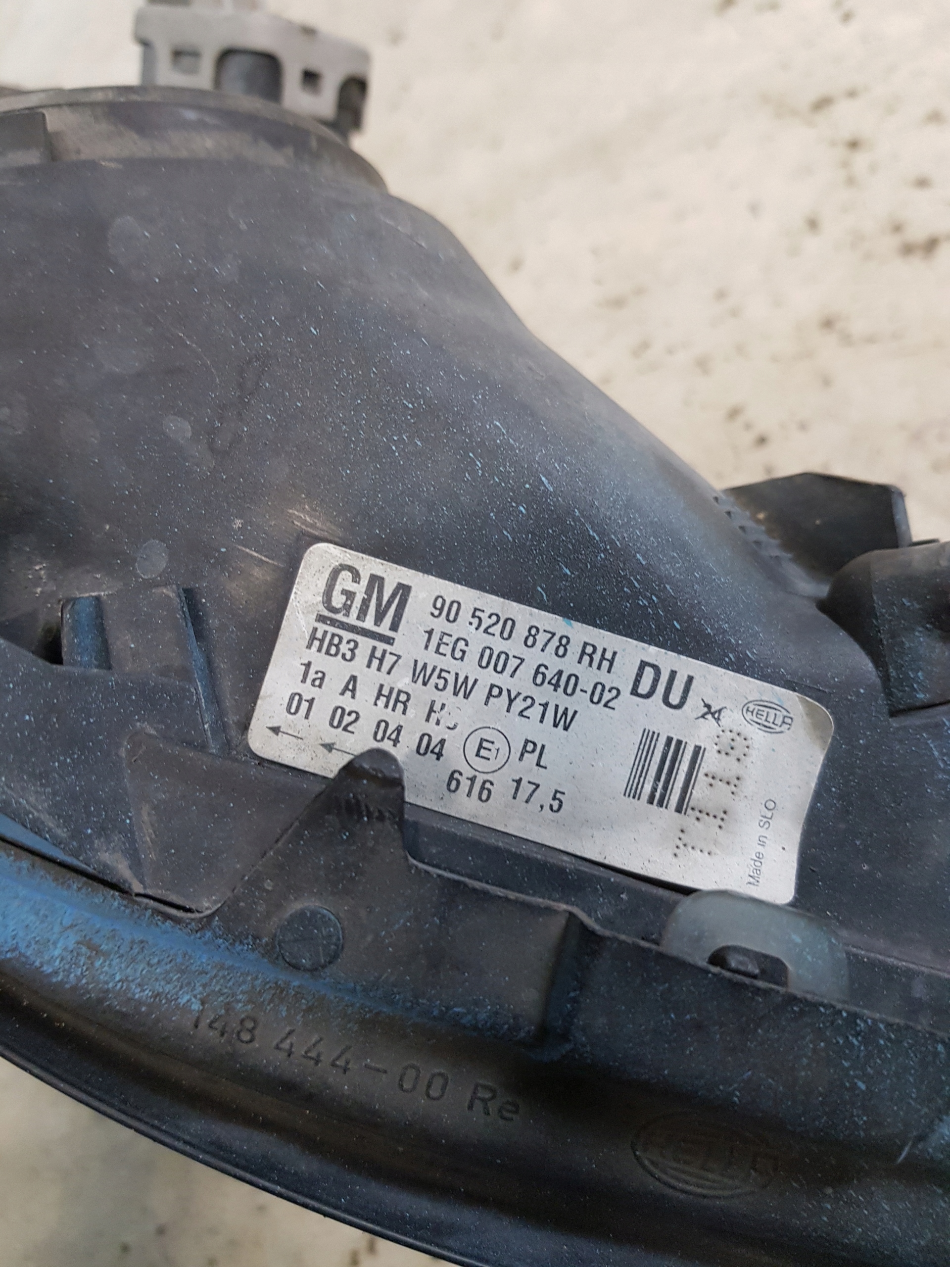 light right front OPEL ASTRA II G 90520878RH EUROPA