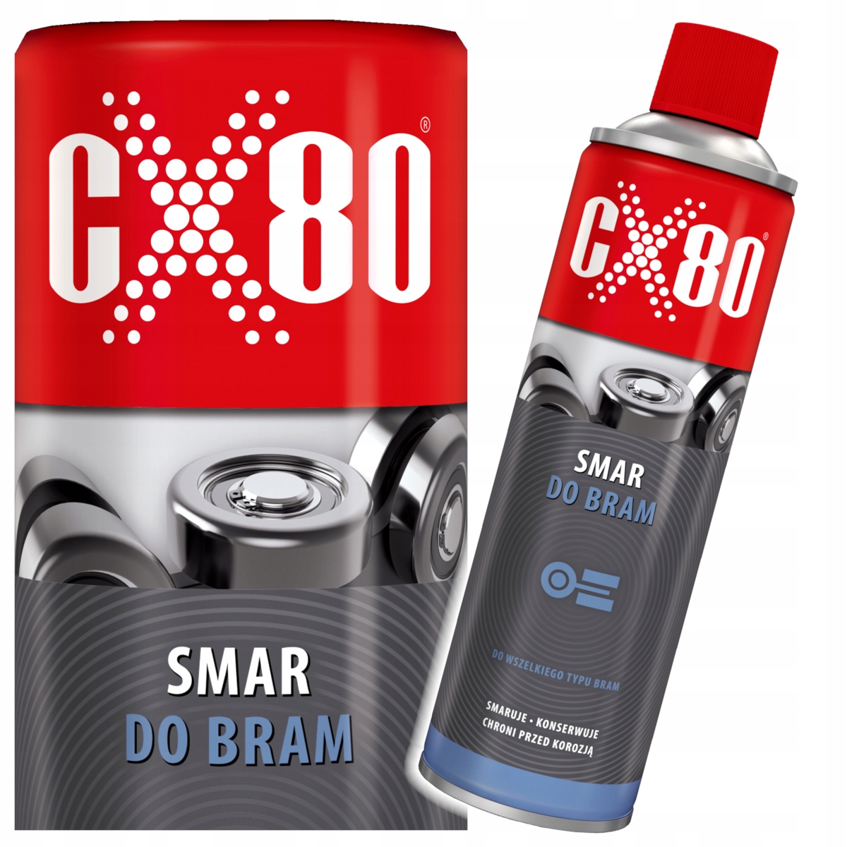 CX80 Smar do Bram Okuć Zamków Prowadnic 500ml Spray