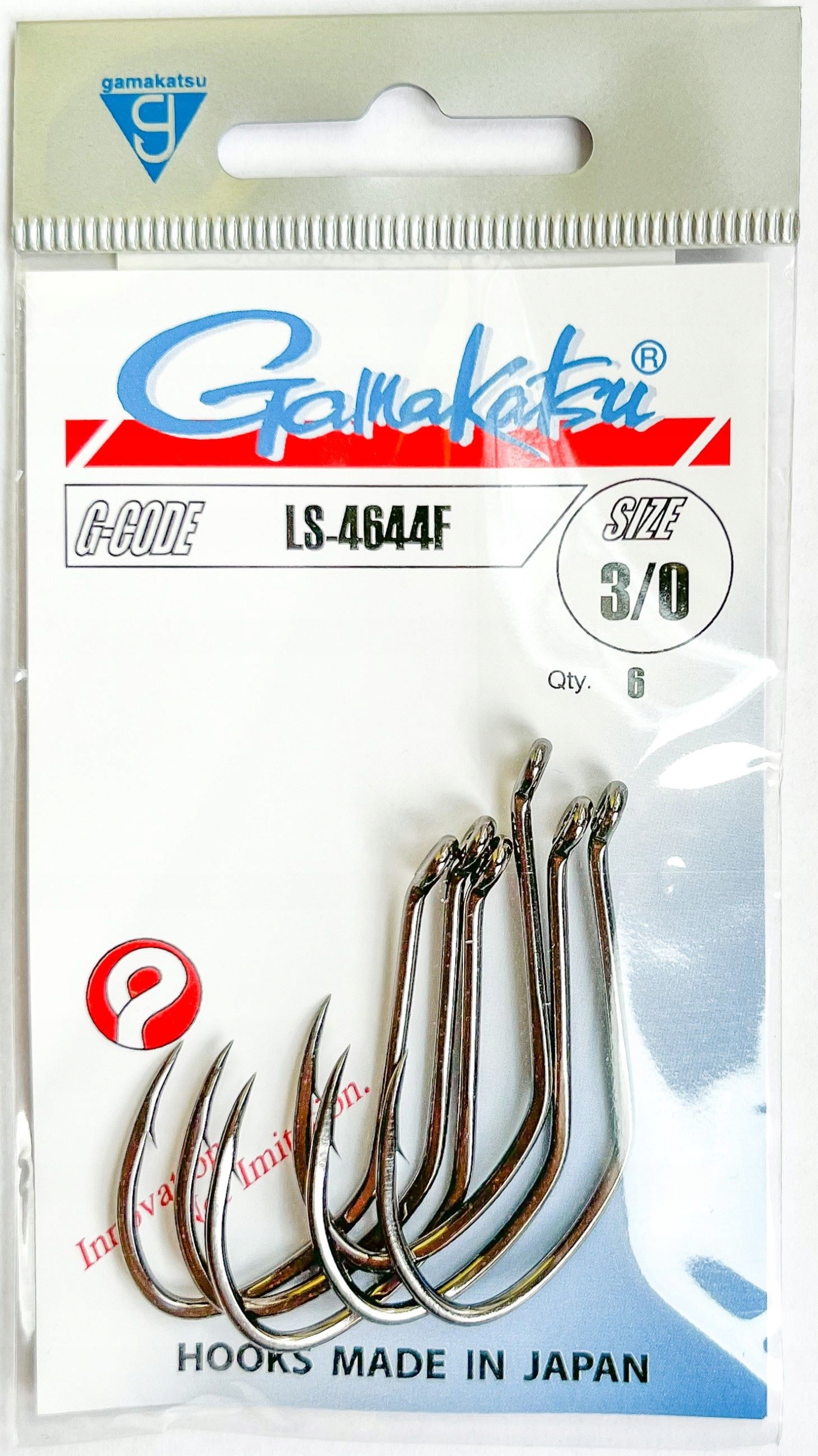 Haczyk Gamakatsu LS-4644F nr 3/0, 6szt
