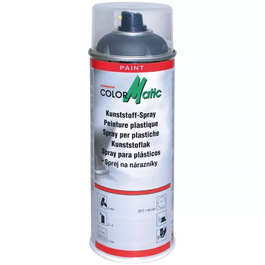 ColorMatic Lakier do Plastiku Zderzaków Ciemny Antracyt Spray 400ML