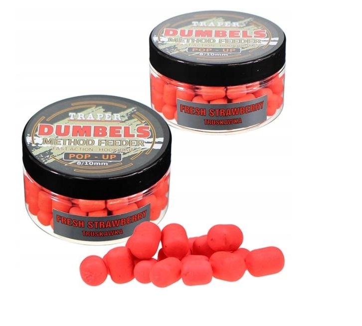 Dumbels Traper Pop Up 8-10mm 30g Truskawka
