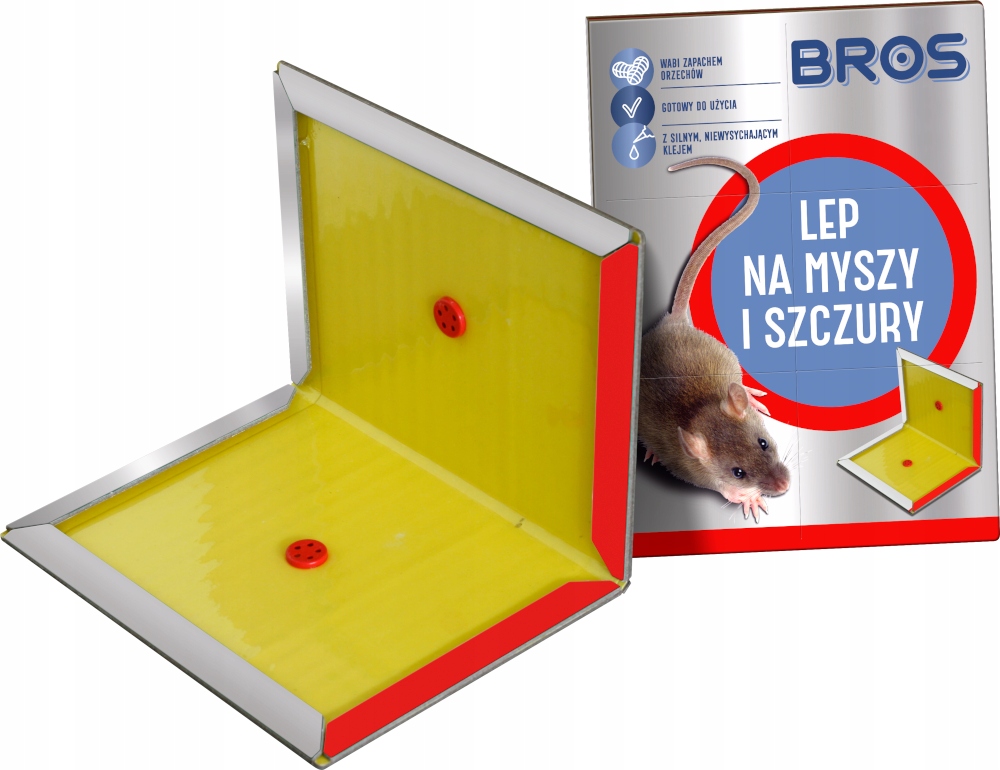 

bros lep na myszy szczury duży z klejem pułapka