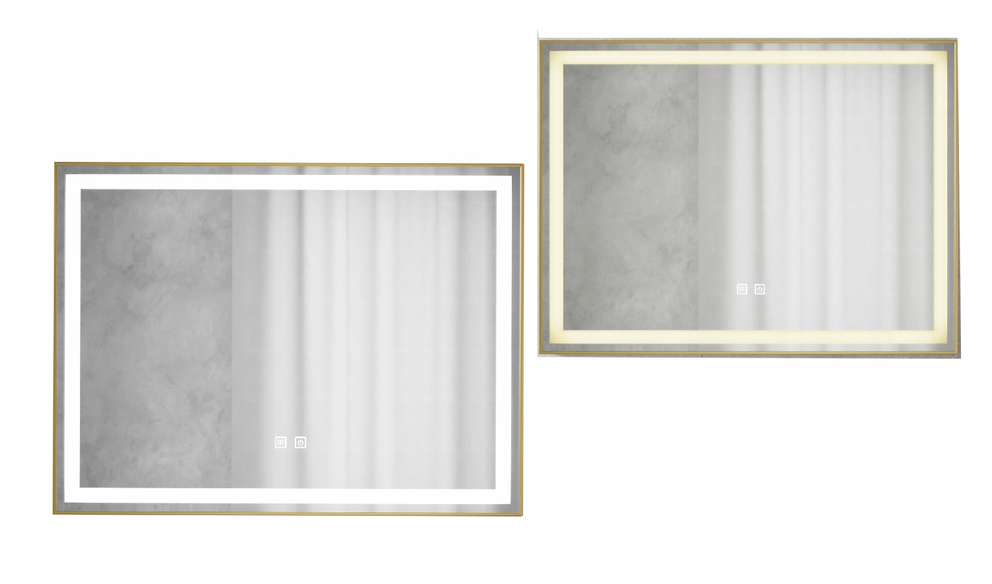 Obdĺžnikové podsvietené zrkadlo 80x60 Lepus, energeticky úsporné Led