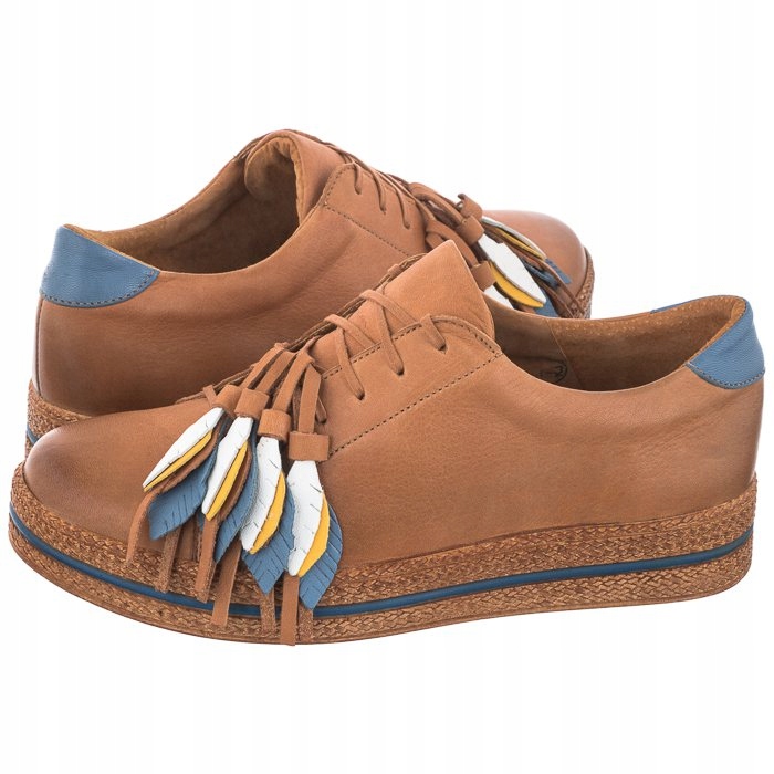 

Buty Damskie Półbuty Maciejka Brązowe/Rude 04550