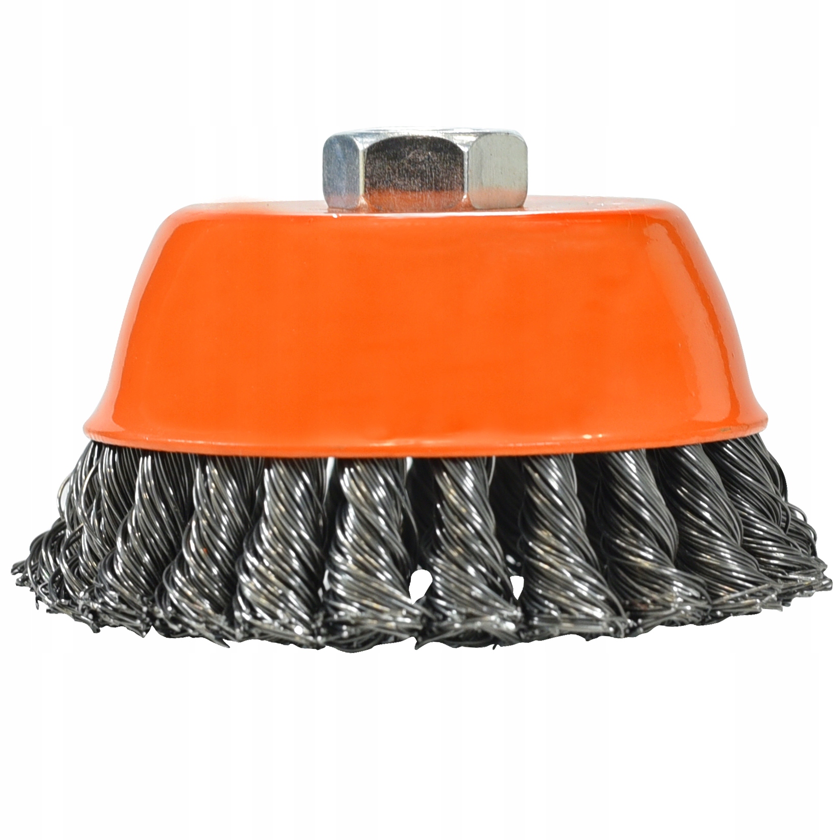 SZCZOTKA DOCZOŁOWA DRUT SKRĘCANY 125 MM M14 DO SZLIFIEREK KĄTOWYCH Marka Rexxer