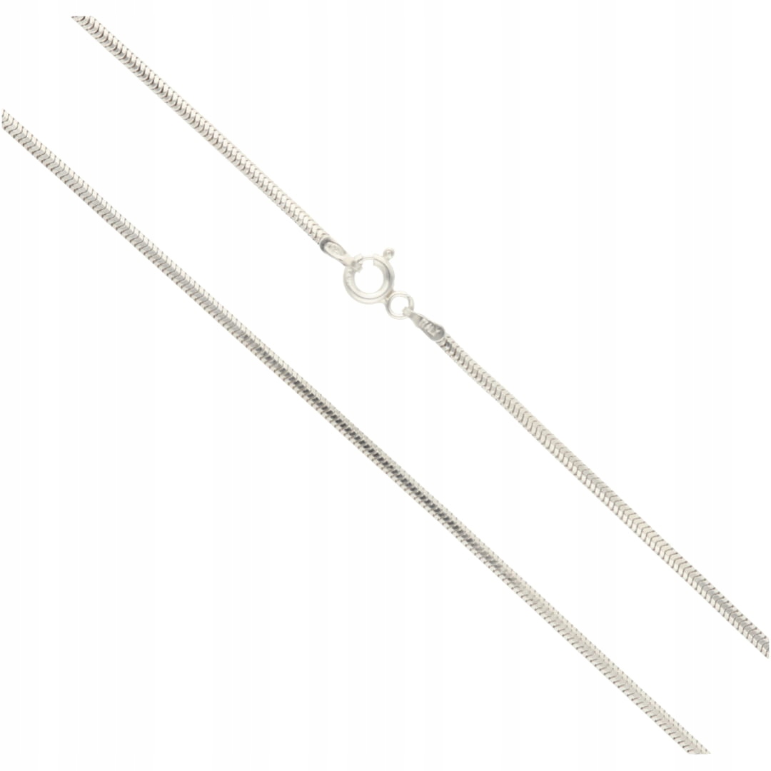 Měkká šňůra typu snake 5.2 g 80 cm stříbro rhodiované