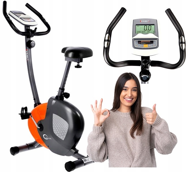 Rower Stacjonarny Treningowy Magnetyczny Rowerek Pionowy do Ćwiczeń Hms
