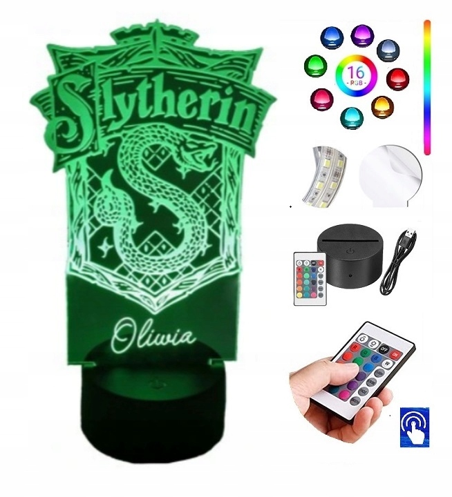 

Lampka Nocna Harry Potter Slytherin Led Plexido