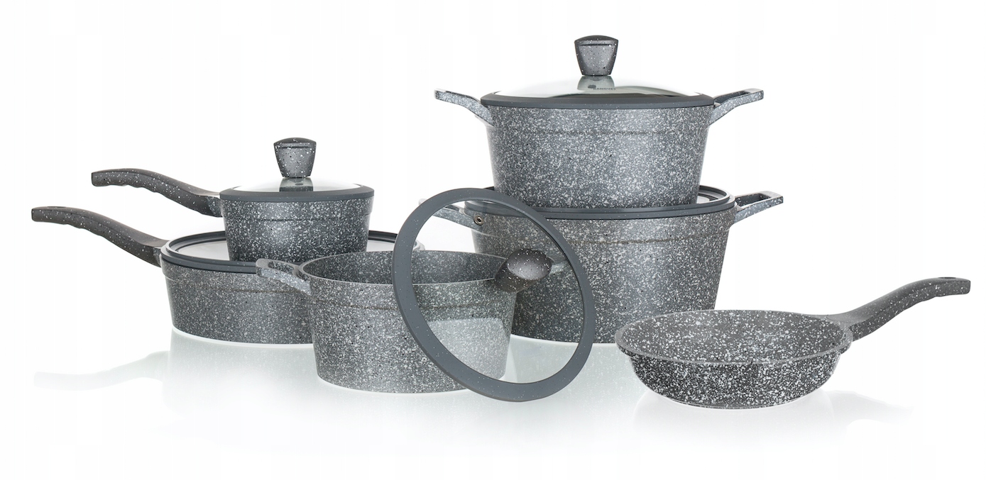

Komplet garnków Banquet Granite 11 el. duży zestaw