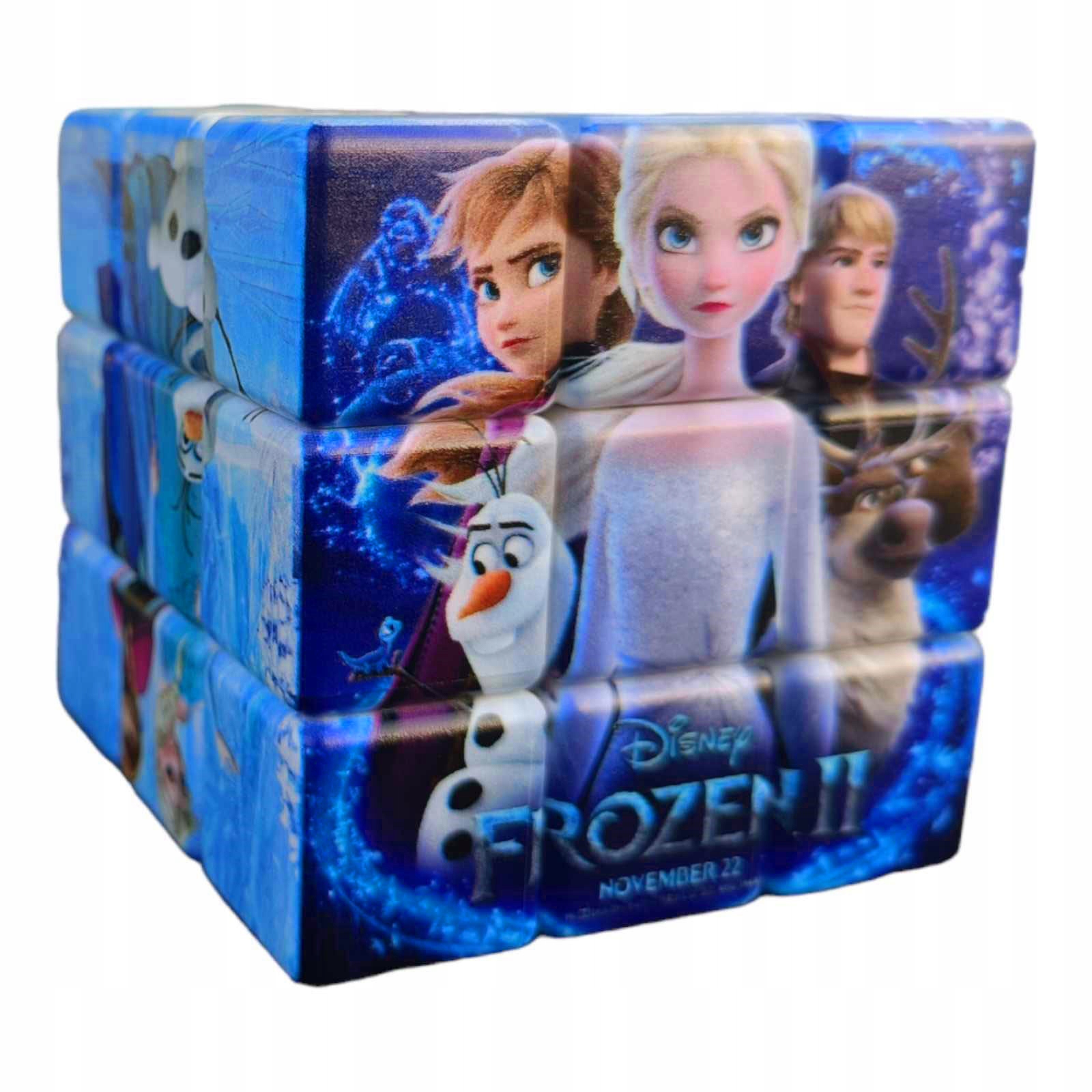KRAINA LODU FROZEN KOSTKA RUBIKA LOGICZNA GRA 6 cm Marka inna