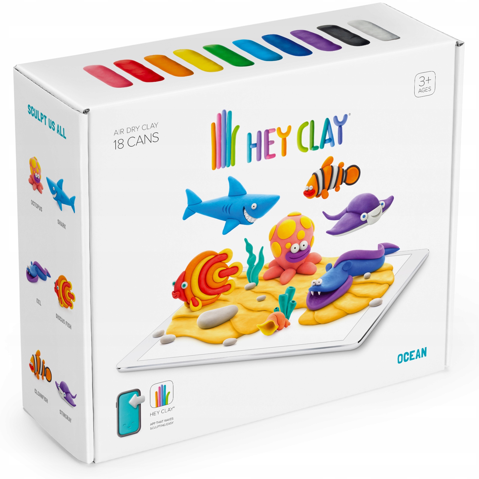 HEY CLAY MASA PLASTYCZNA CIASTOLINA OCEAN Kod producenta HCL18003PCS