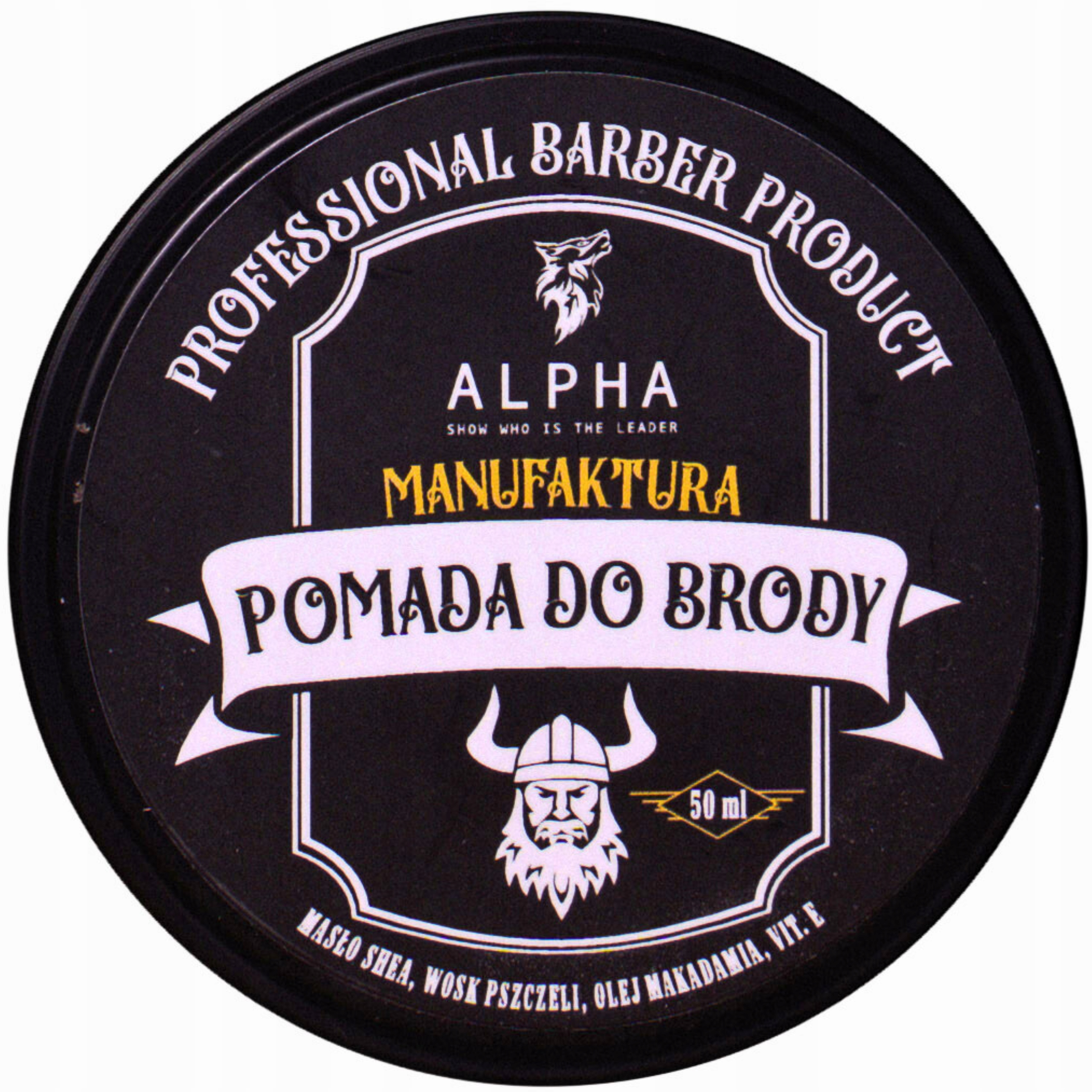 Pomáda na vousy a knír na bázi včelího vosku pro styling barber 50 ml