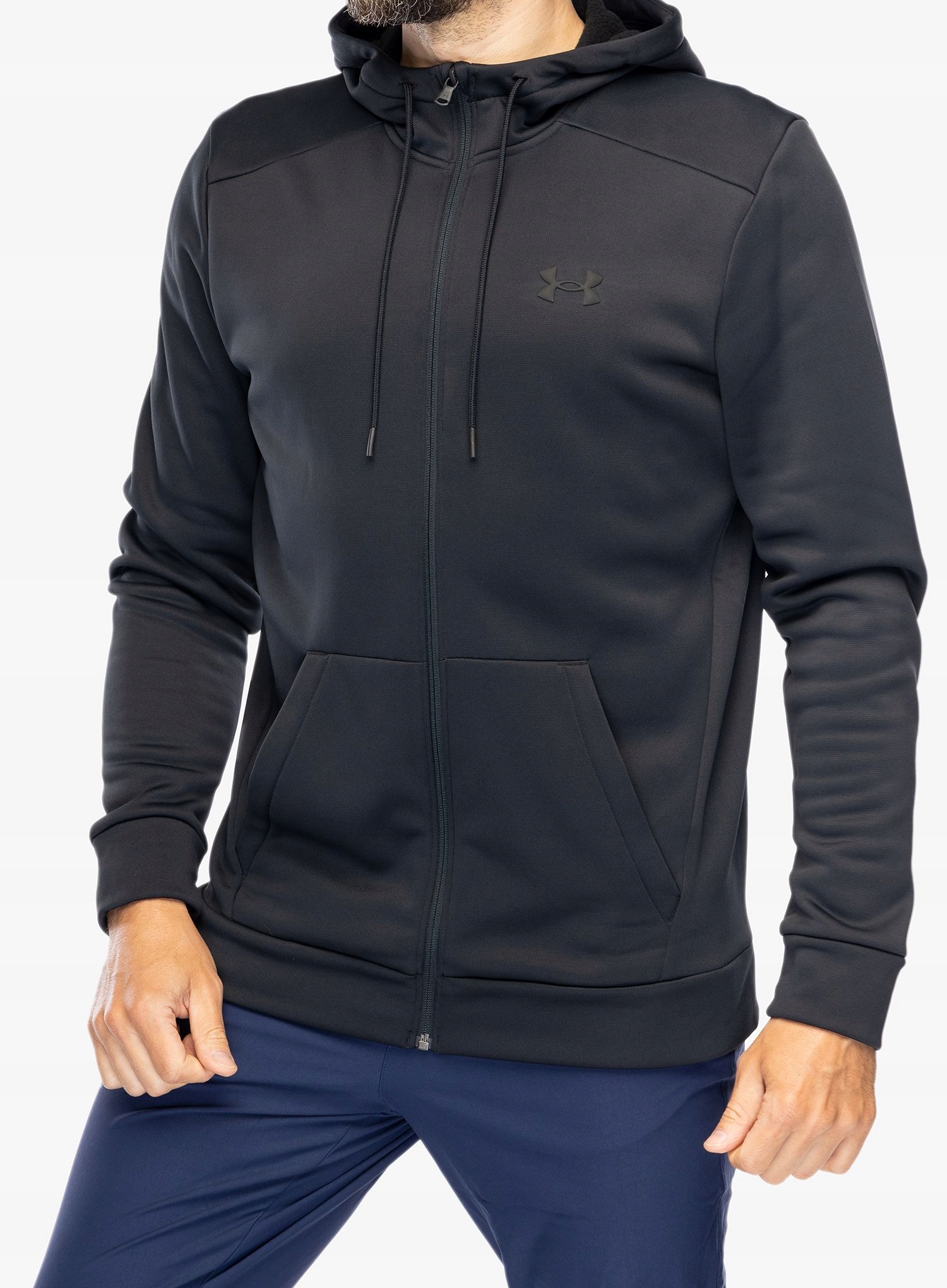 Pánská mikina Under Armour Armour Fleece Full-Zip Hoodie černá M