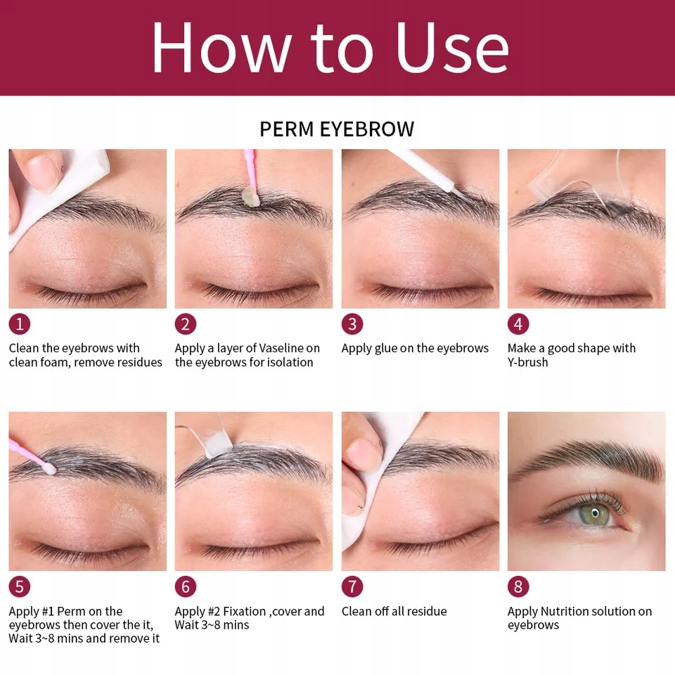 Zestaw LIFTING LAMINACJA brwi liftingu laminacji Rodzaj zestawy do laminacji