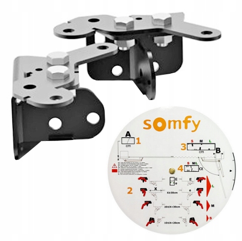 Somfy držáky pro pohon brány na každý sloupek Novinka