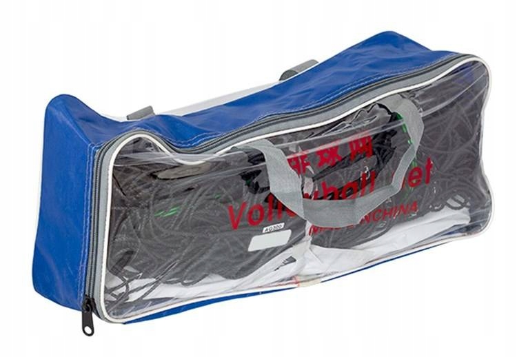 SIATKA DO SIATKÓWKI ZESTAW Z PIŁKĄ SIATKOWĄ + POMPKA + TORBA Kolor siatki czarny