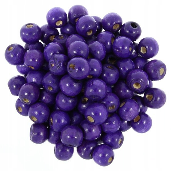 Koraliki Drewniane Naturalne Kule 10mm 60g ~200szt