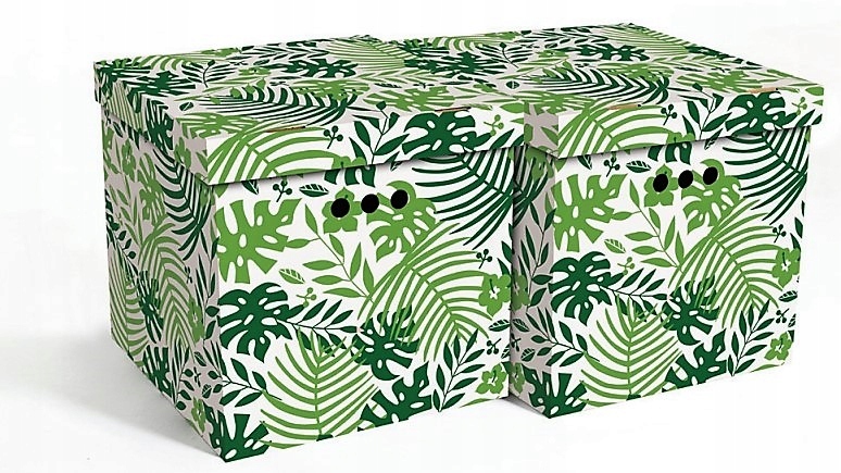 pudełko do szafy pojemnik 2szt MM PAPROCIE karton