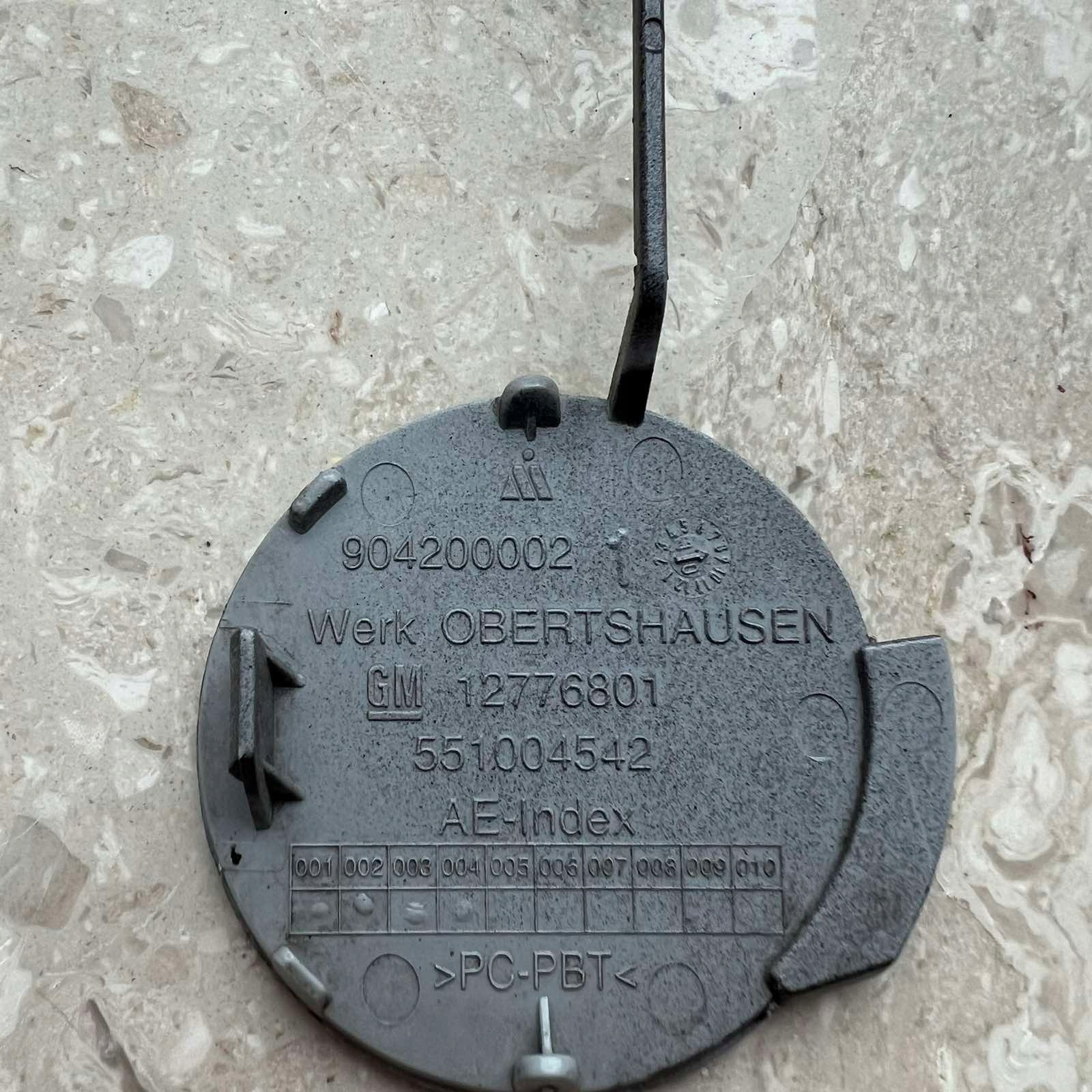 Saab 9-5 95 NG 10- Abschleppöse der Stoßstange vorne 12776801