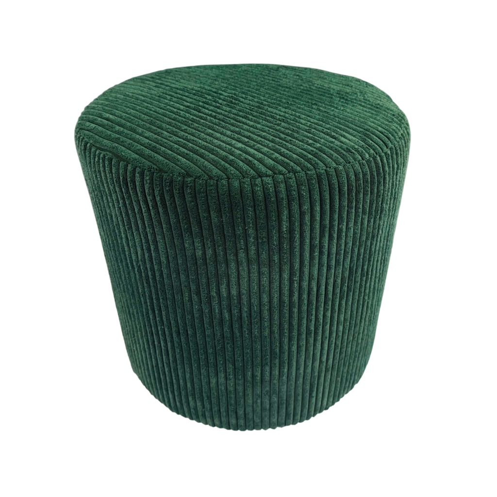 Taburet kulatá poso barva tmavě zelená