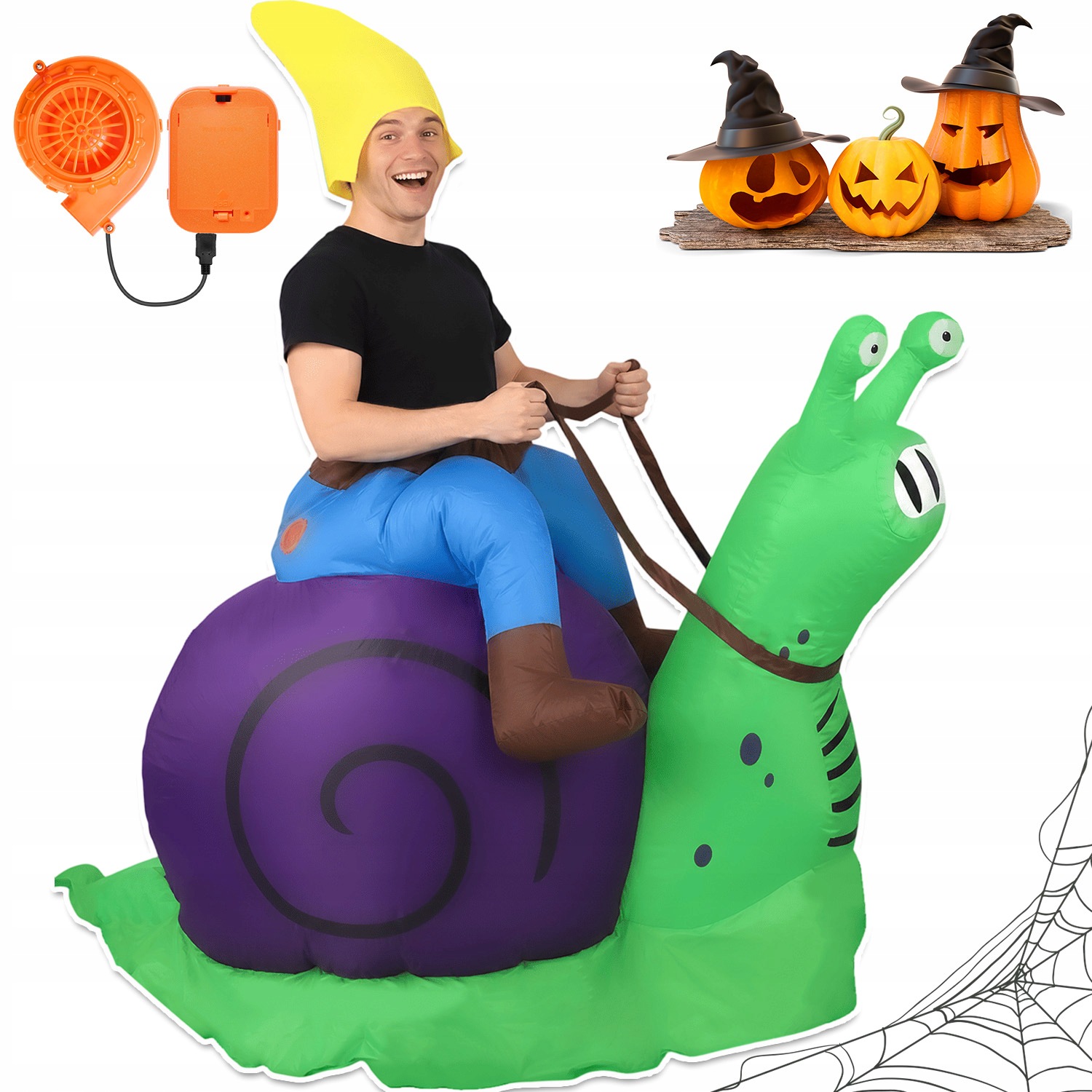 Nafukovací Kostým Pro Cosplay V Sadě Halloweenský Nastavitelný Kostým 150-190 CM