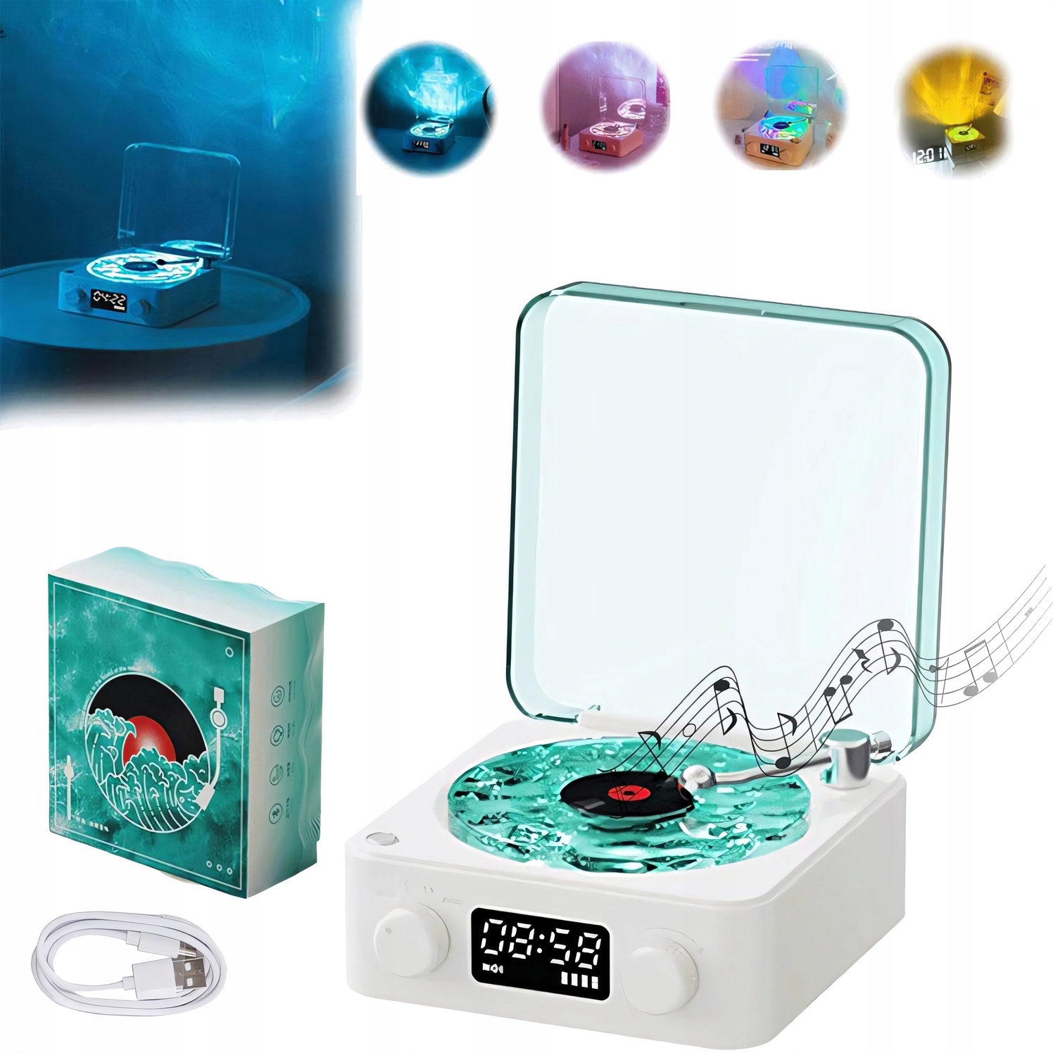 Mini Bezdrátový Reproduktor S Zvukem Spánku A 3 Režimy Osvětlení