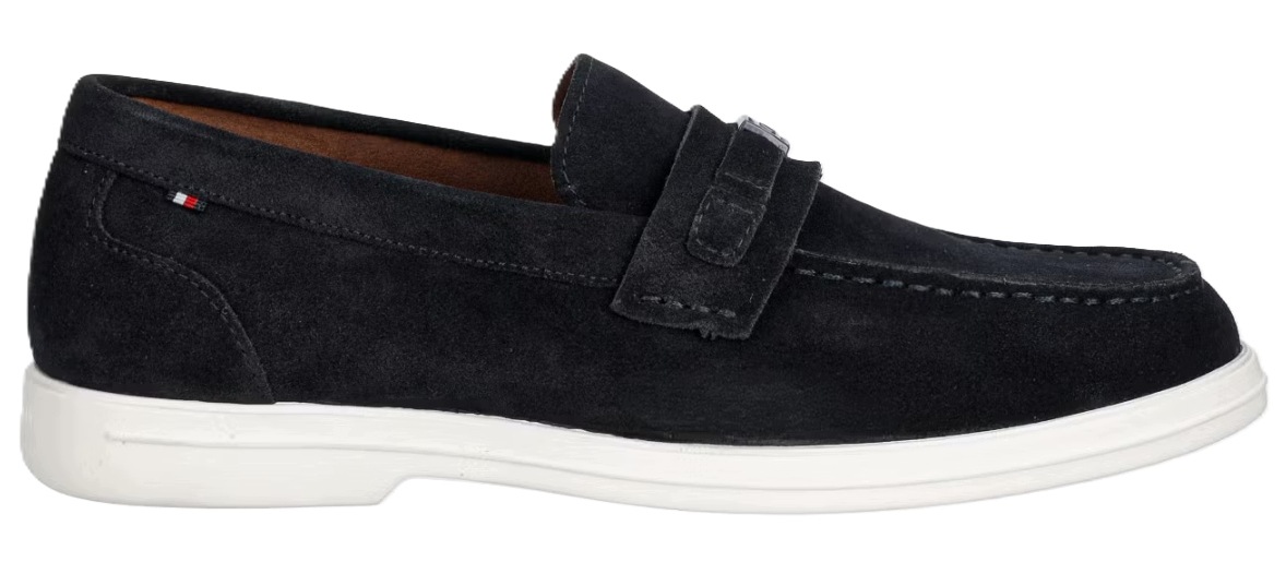 Pánské mokasíny Tommy Hilfiger Light Suede Flag Hardware Velikost 40