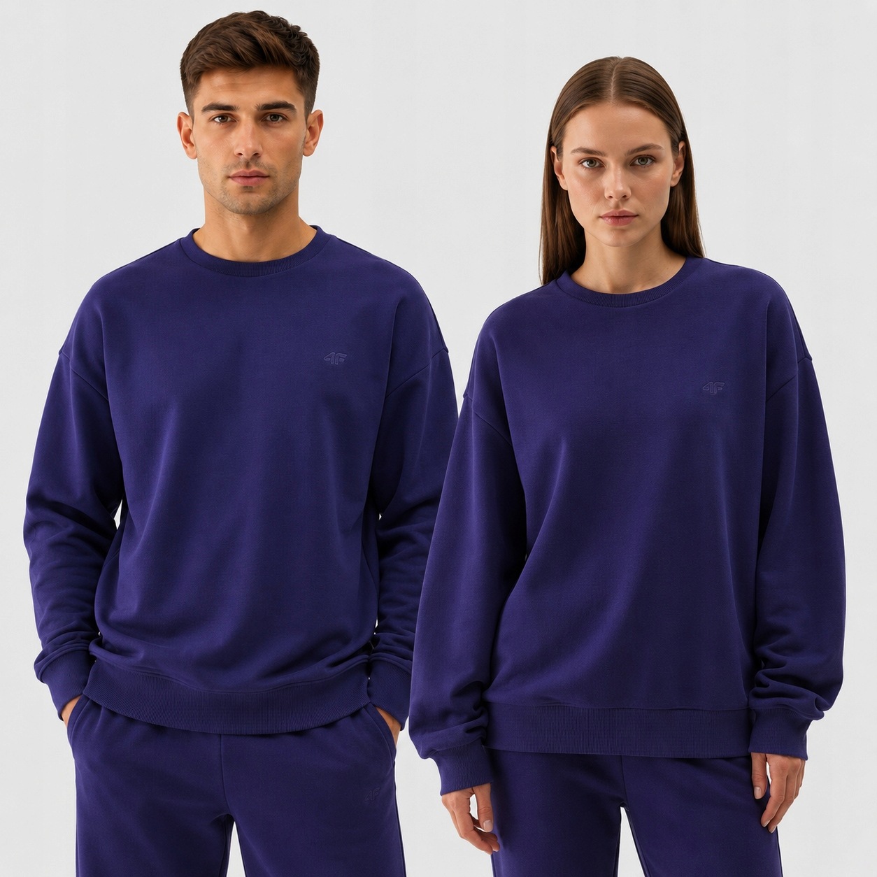 Tepláková Mikina 4F Unisex M Dámská Pánská Nepropínací TSWSU1313