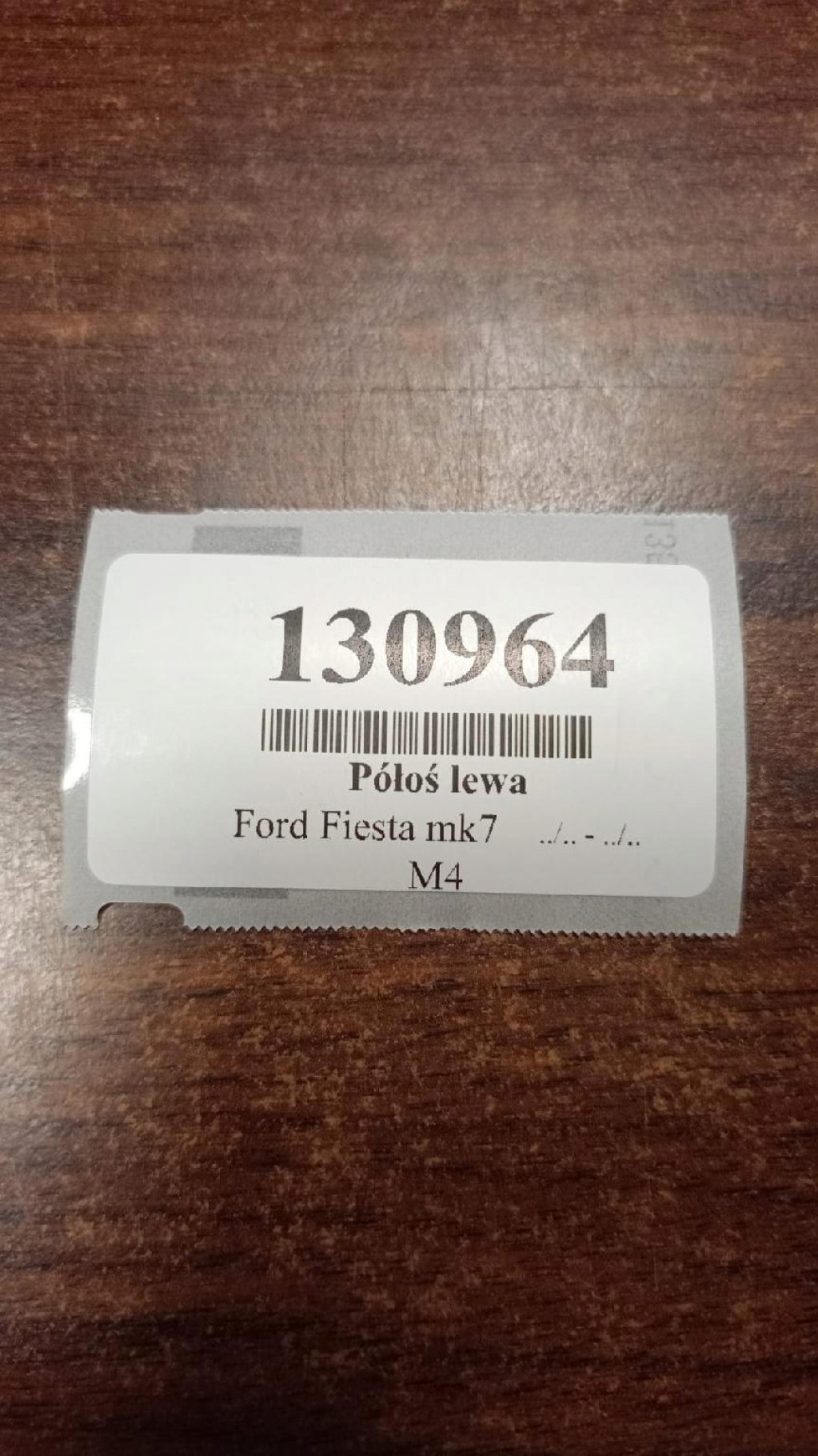 FORD FIESTA MK7 1.4 D semi-axis left front