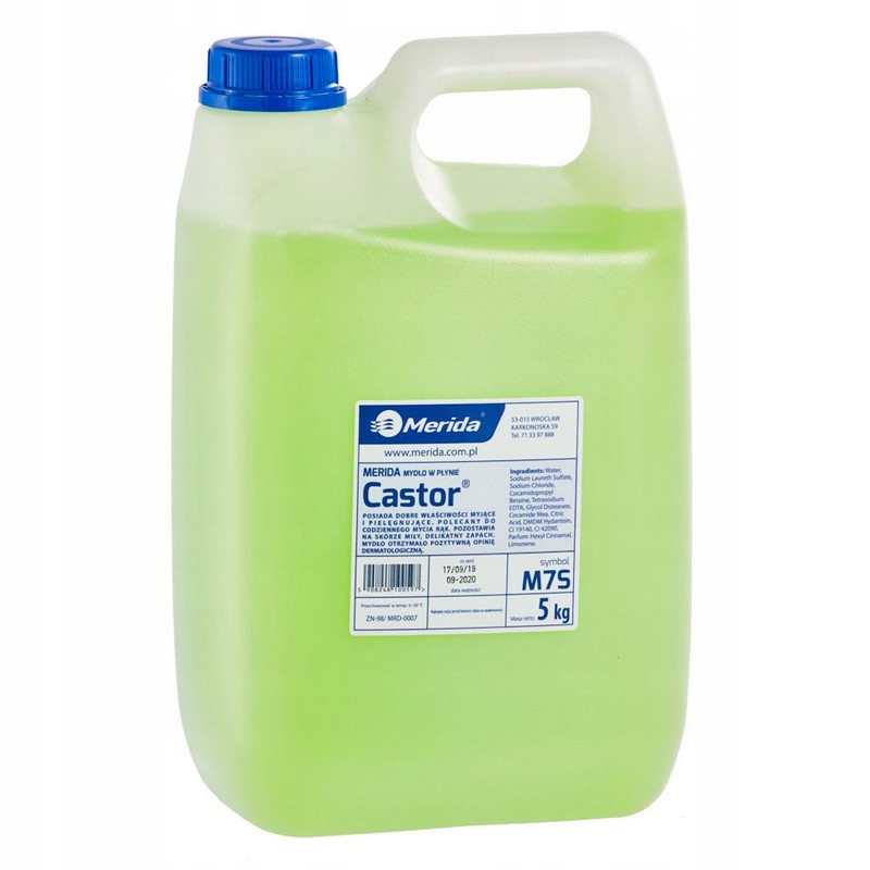 

Mydło W Płynie Merida Castor Seledynowe 5 L