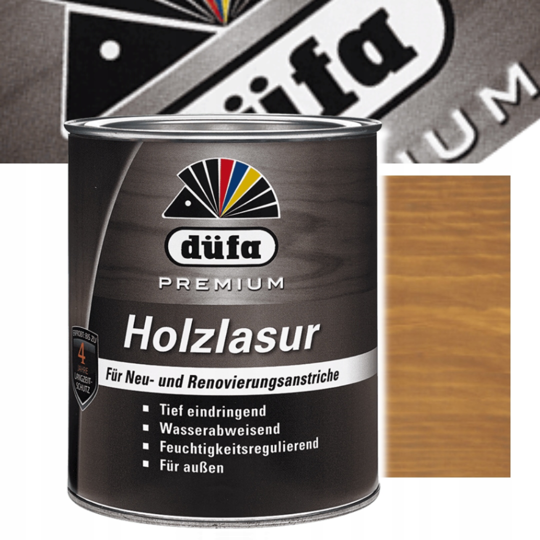 DUFA PREMIUM HOLZLASUR NIEMIECKA LAZURA LAKIEROBEJCA 2,5L DĄB EICHE