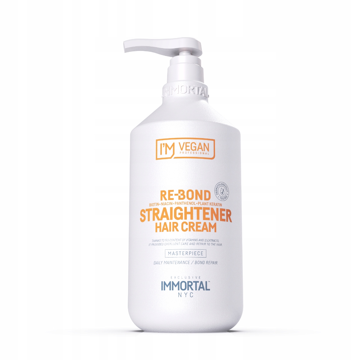 Immortal Krém na narovnávání vlasů Re-bond Straightener Cream 1000 ml