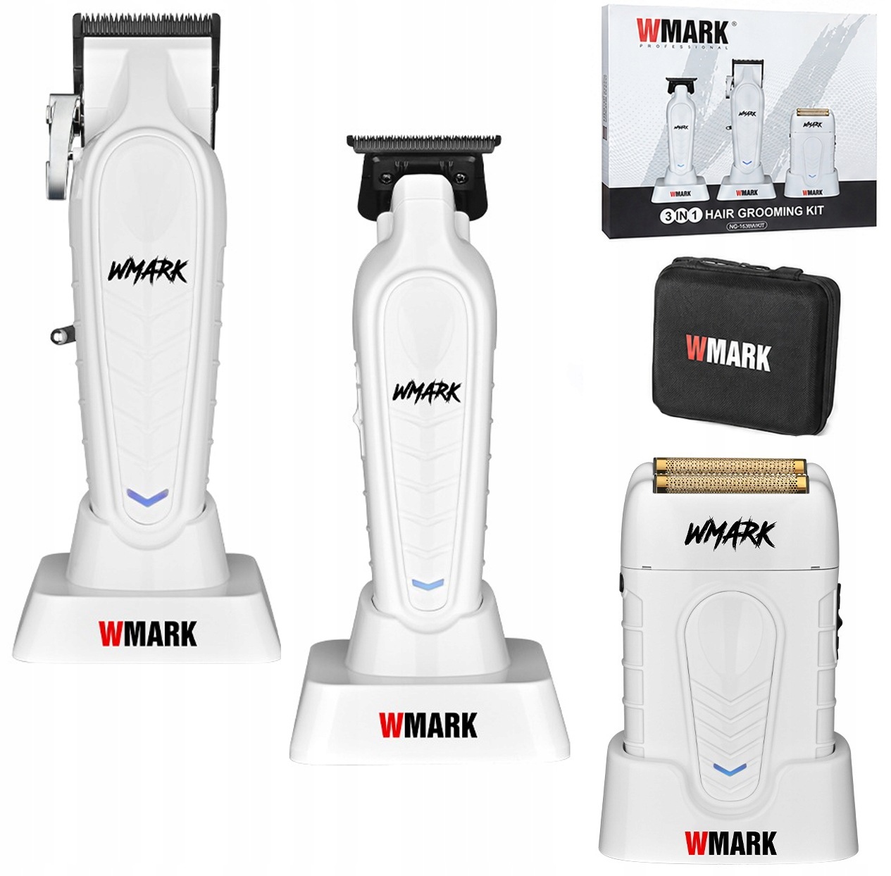 Wmark NG-1638W Kit Barber Zestaw Profesjonalny maszynka trymer golarka