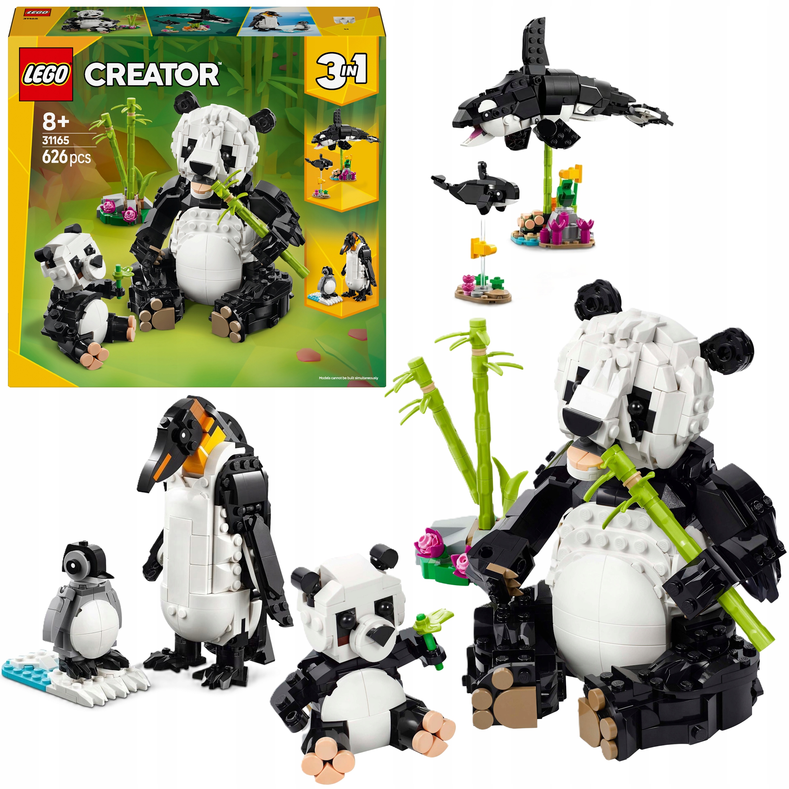 Lego Creator 3W1 Dzikie Zwierzęta Rodzina Pand Zestaw Do Zabawy