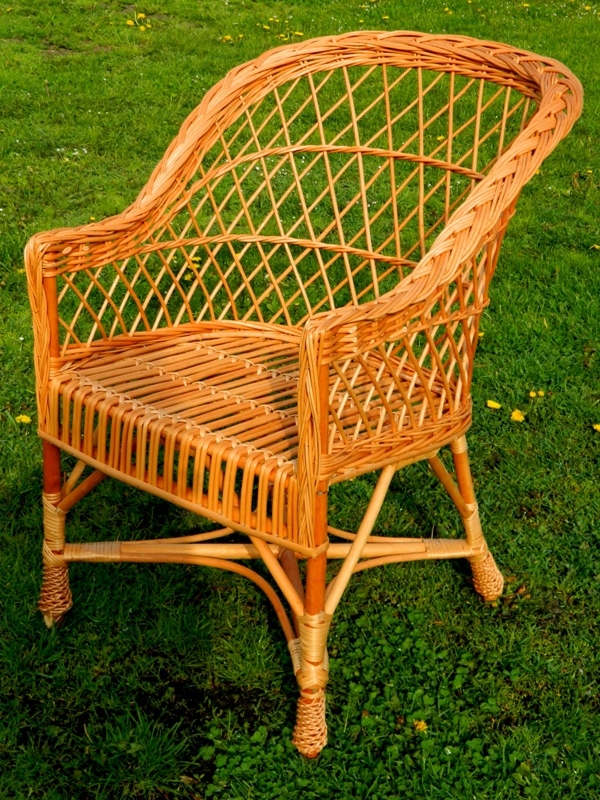 Fotel wiklinowy Krzesło ogrodowe wikliny poduszka EAN (GTIN) 5903855763579