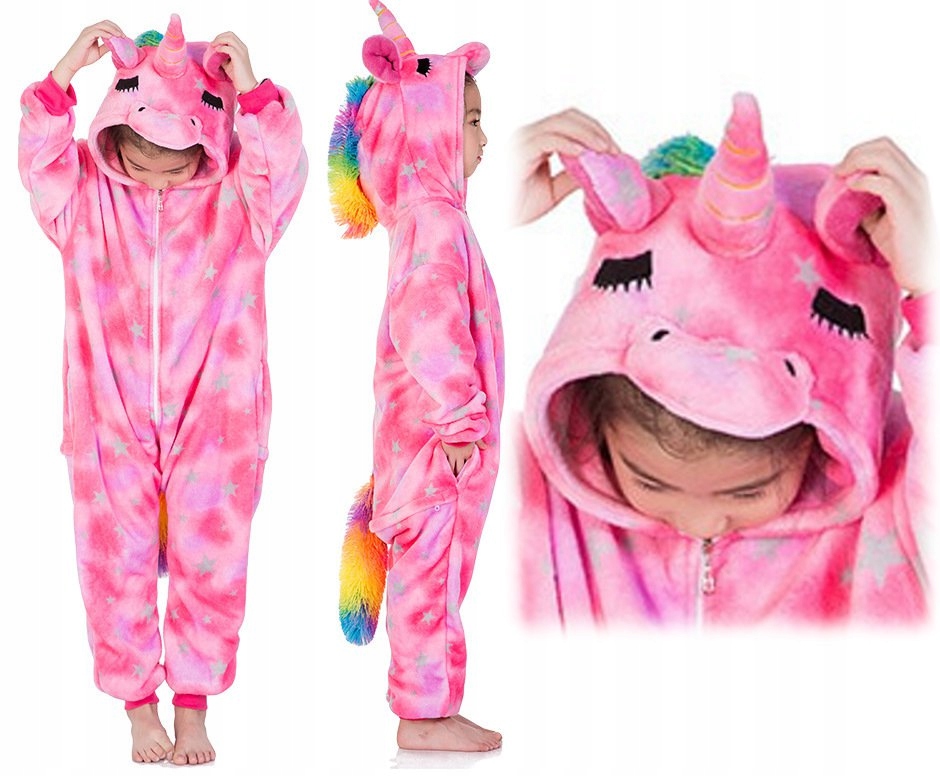 

Jednorożec Piżama Kigu Onesie Kombinezon 120 CH1j