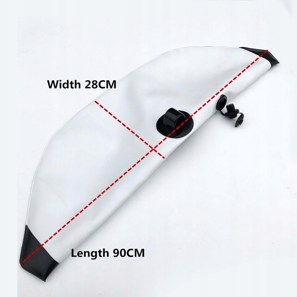 white and black canoe support Materiał drewniany