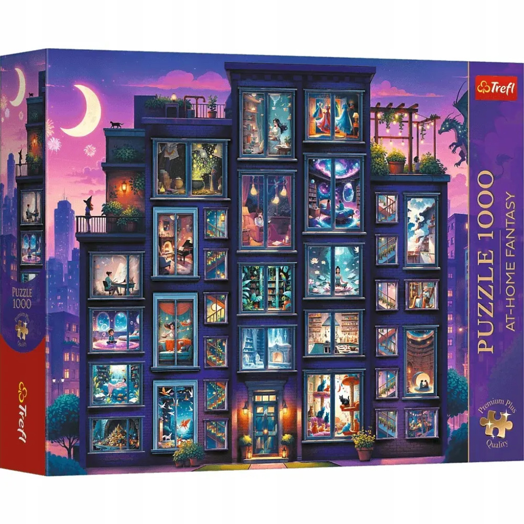 Puzzle Premium Plus Quality 1000 elementów. At-Home Fantasy. Noc pełna