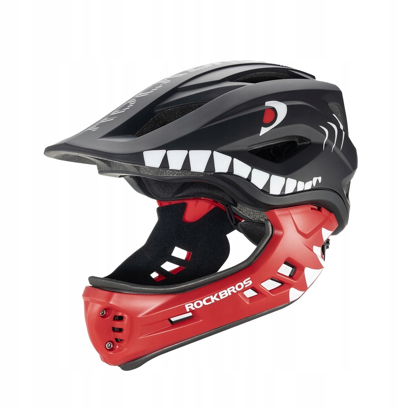 Kask rowerowy Rockbros TT-32006 Shark dziecięcy S (48-52) czarny