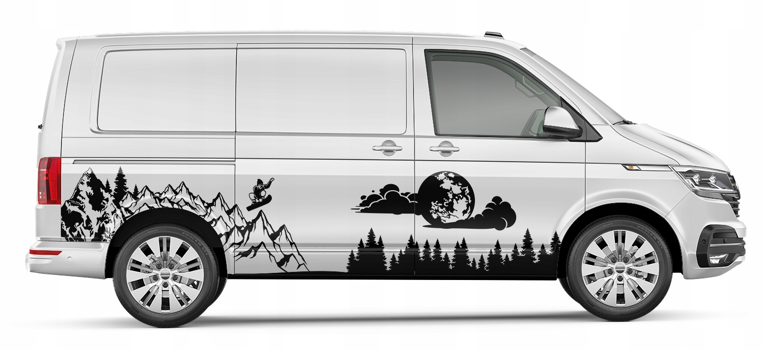 NAKLEJKA MOTYW SAMOCHOD CAMPER GORY LAS 94X257cm Manufacturer MGDesign